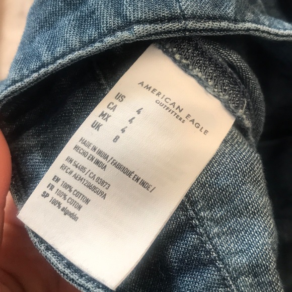American Eagle High-Waisted Denim Palazzo Pants - Picture 5 of 5